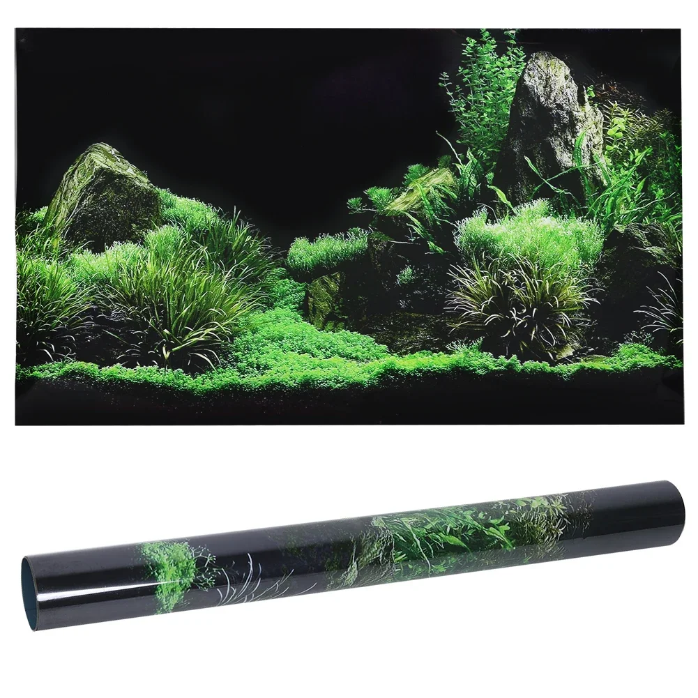 Planted Aquarium Aquascape - Póster de pegatina 3d para fondo