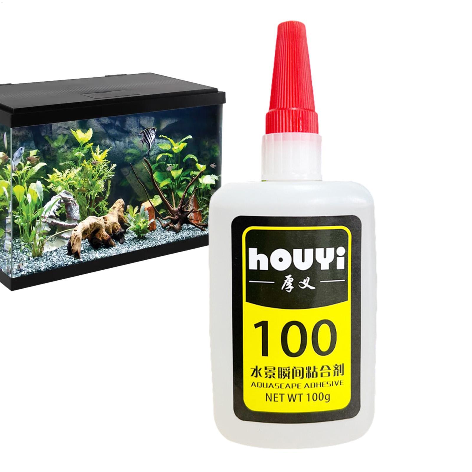 Planted Aquarium Aquascape - Pegamento instantáneo transparente para acuario, adhesivo