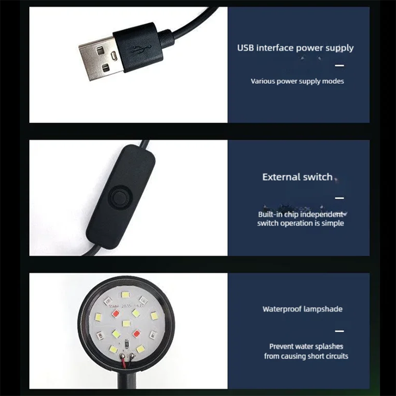 Lámpara LED USB con Clip para  - Aquarium Plant Vitamins reseña y precio